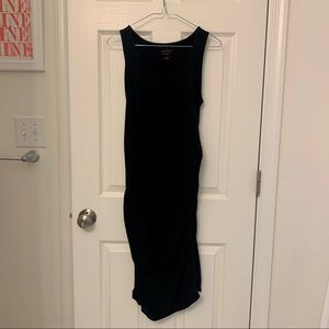 Isabel Maternity Basic Black Sleeveless Dress